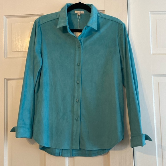 Tyler Boe faux suede shirt - Picture 1 of 4
